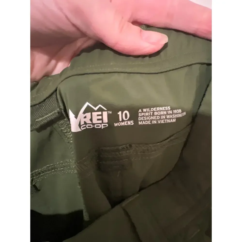 REI, Army Green Campwell Pants, Size 10, 1464F - Picture 4 of 4
